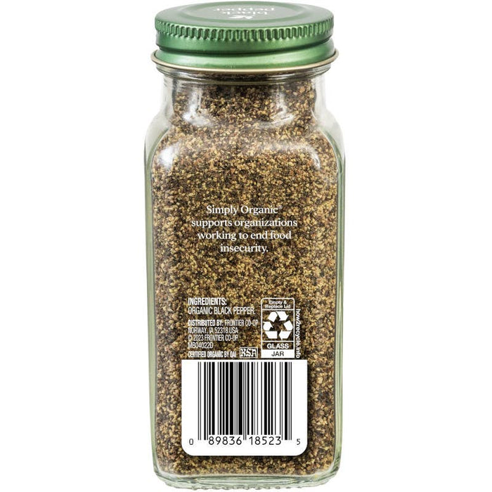 Simply Organic Black Pepper, Certified Organic
