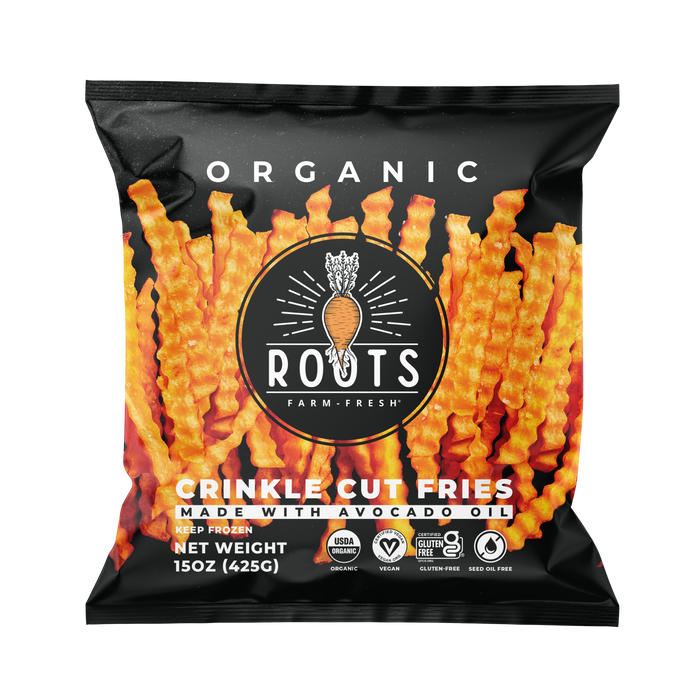 Roots Farm Fresh - Organic Sweet Potato Crinkle Cut Fries