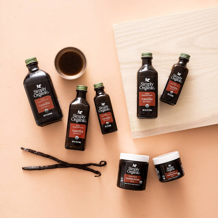 Pure Madagascar Vanilla Beans, Certified Organic, 2 Count