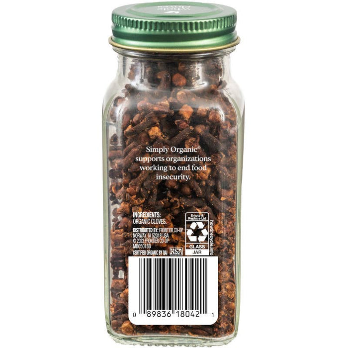 Pure, Whole Cloves, Certified Organic, Kosher, 2.05 Oz