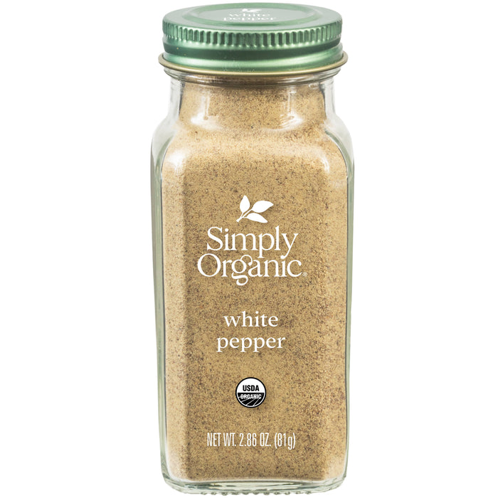 Pure White Pepper, Certified Organic, Kosher, 2.86 Oz