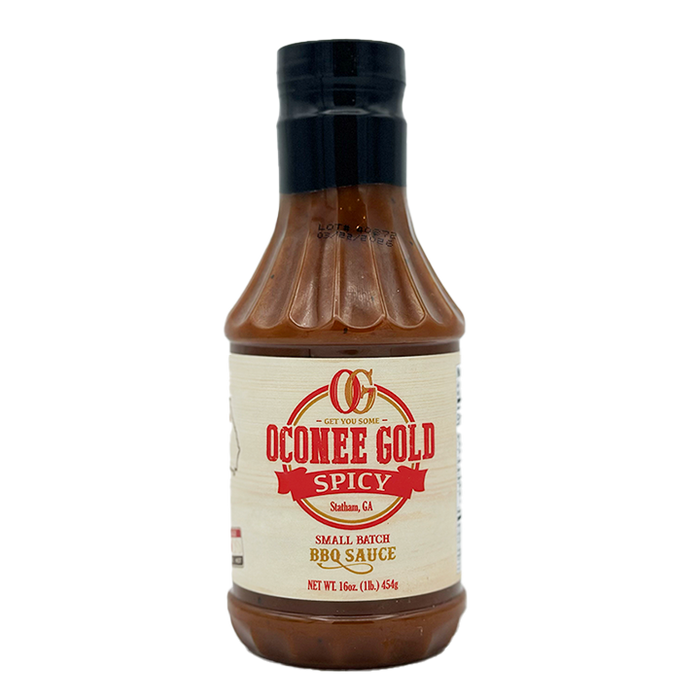 Oconee Gold Spicy BBQ Sauce, 16 Oz Bottle