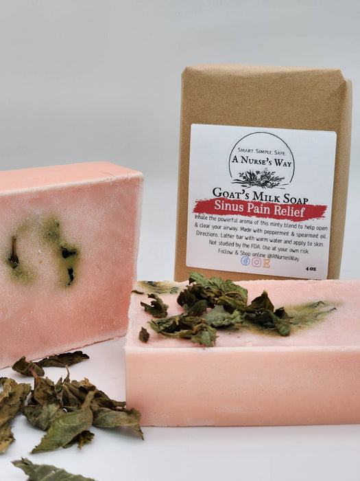 Peppermint Sinus Relief Goat's Milk Soap