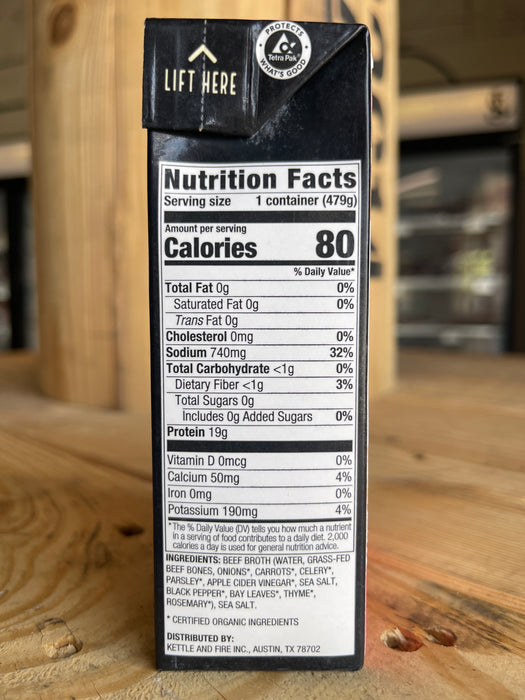 Kettle & Fire Beef Bone Broth-16.9oz