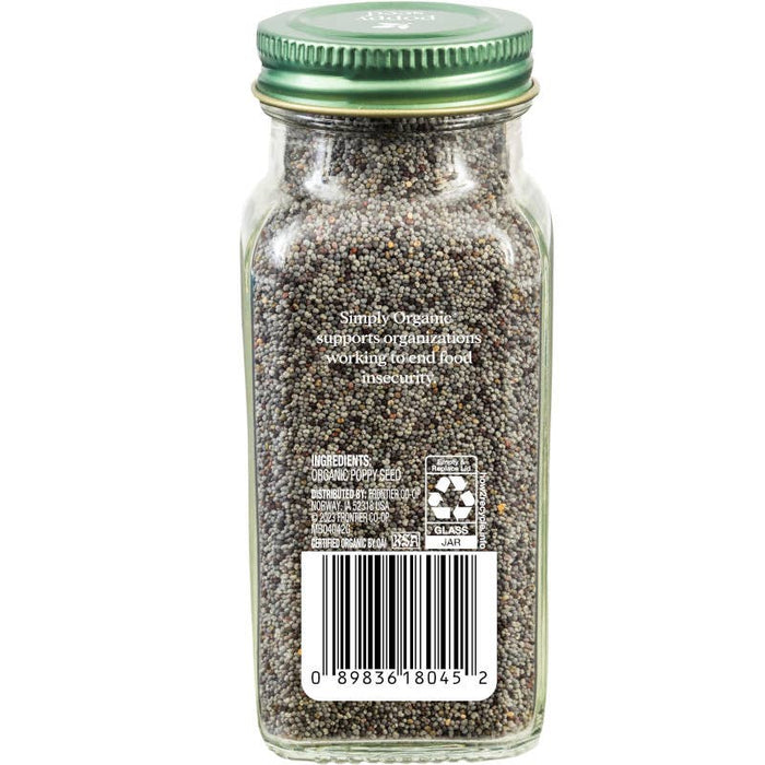 Pure Poppy Seed, Certified Organic, Kosher, 3.38 Oz