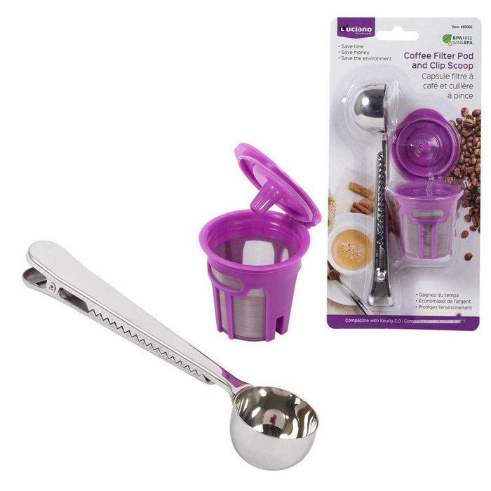 Luciano Coffee Filter Pod and Clip Scoop