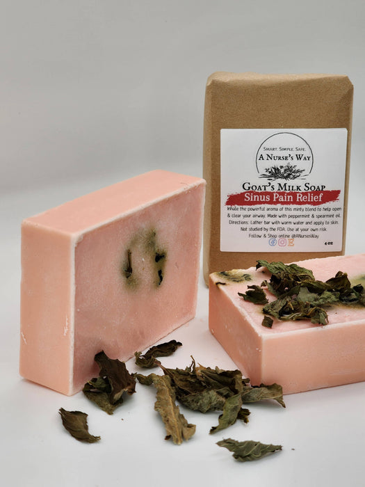 Peppermint Sinus Relief Goat's Milk Soap