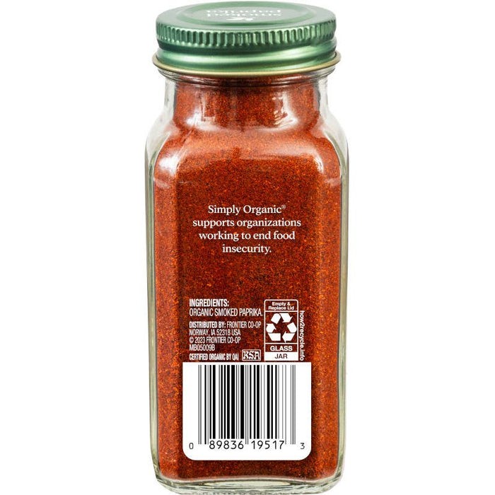 Simply Organic Smoked Paprika, Certified Organic