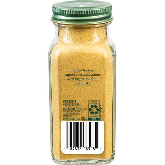 Simply Organic Ginger Root, Certified Organic