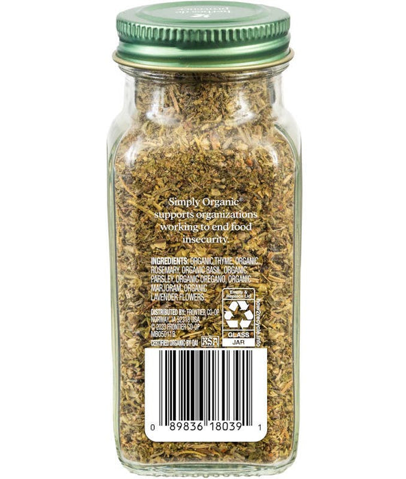Herbes De Provence, Certified Organic, Kosher, 1.00 Oz